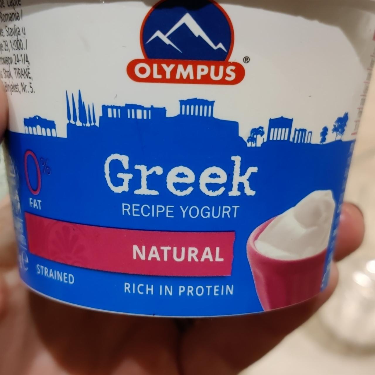 Fotografie - Greek recipe yogurt 0% Fat Natural Olympus