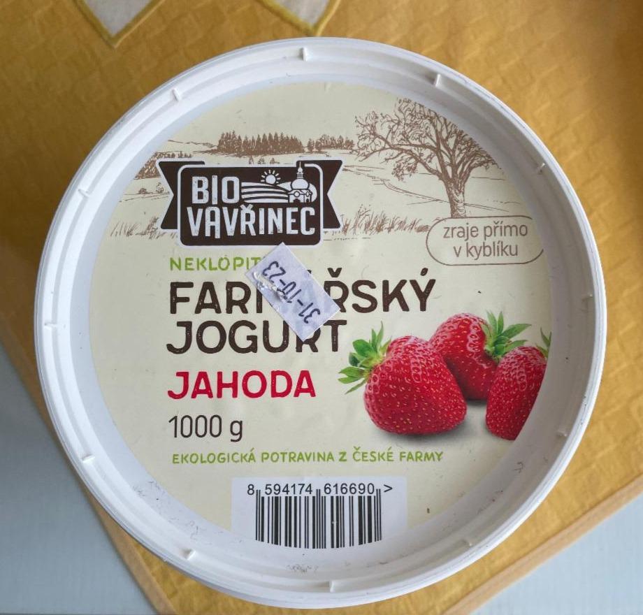 Fotografie - Farmářský jogurt Jahoda Bio Vavřinec