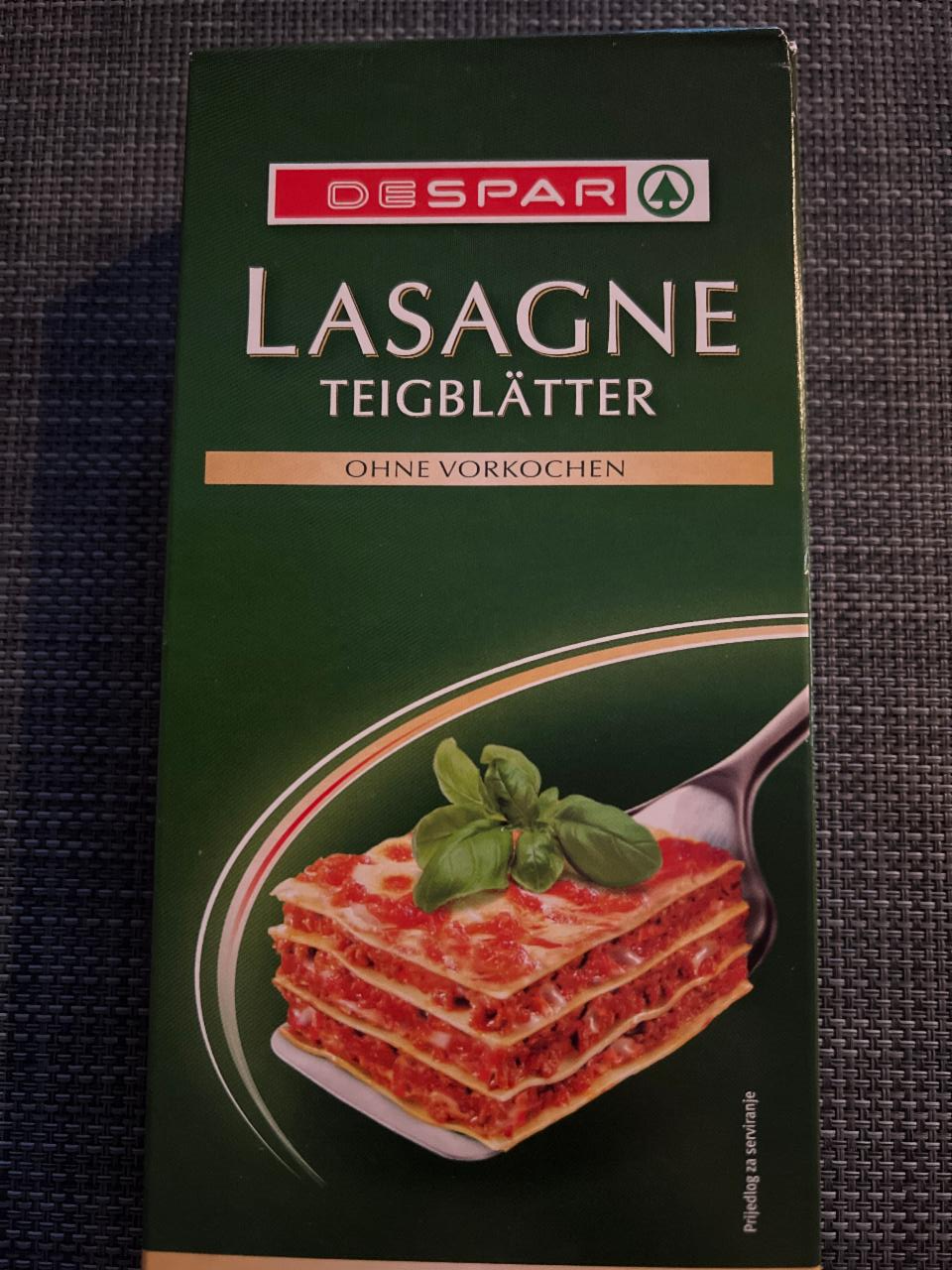 Fotografie - Lasagne DeSpar