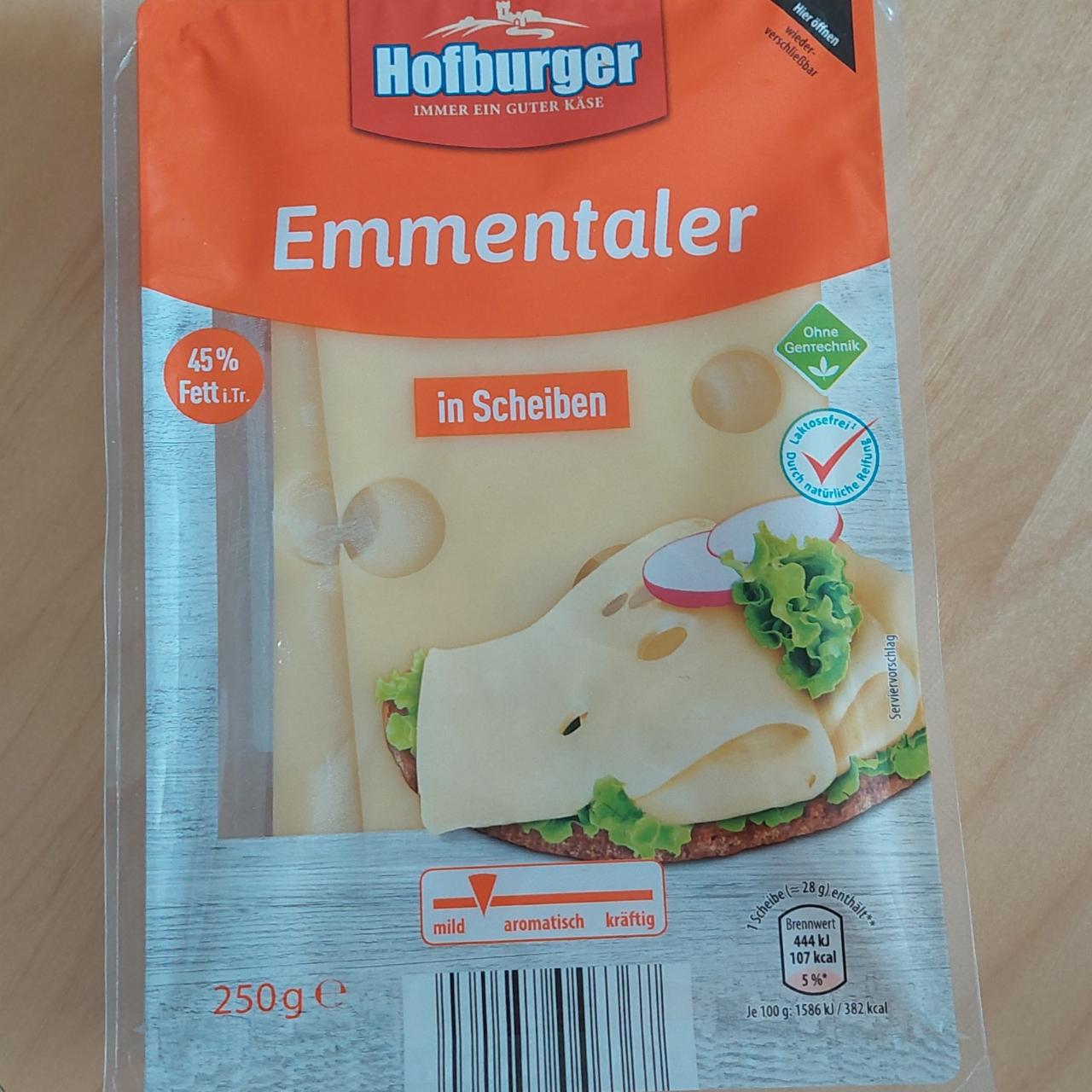 Fotografie - Emmentaler in Scheiben Hofburger