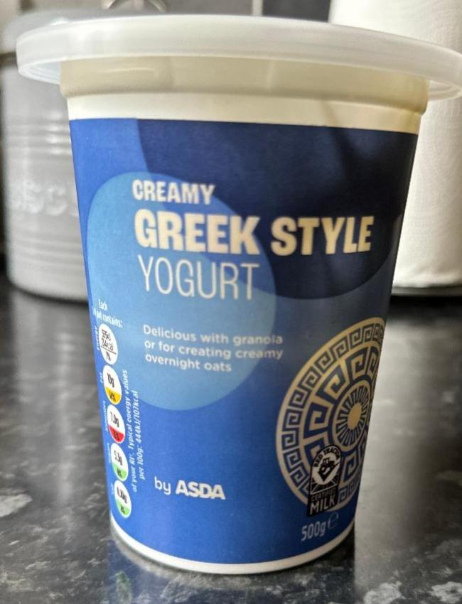 Fotografie - Creamy Greek Style Yogurt Asda