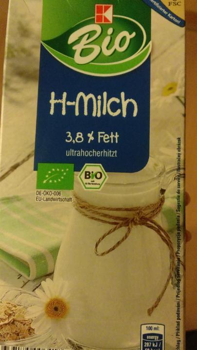Fotografie - H-Milch 3,8% K-Bio