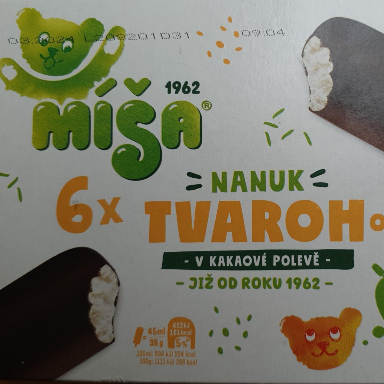 Fotografie - Míša Nanuk 6x tvarohový v kakaovej poleve
