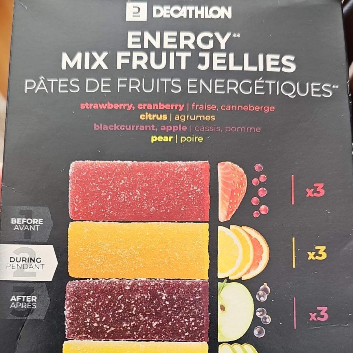 Fotografie - Energy Mix Fruit Jellies strawberry, cranberry Decathlon