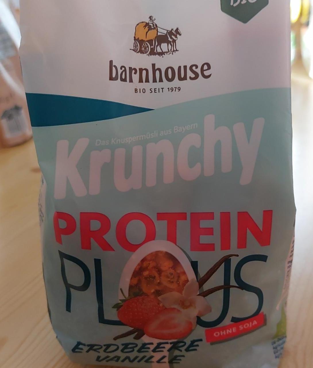 Fotografie - Krunchy Protein Plus Erbdeere Vanille Barnhouse