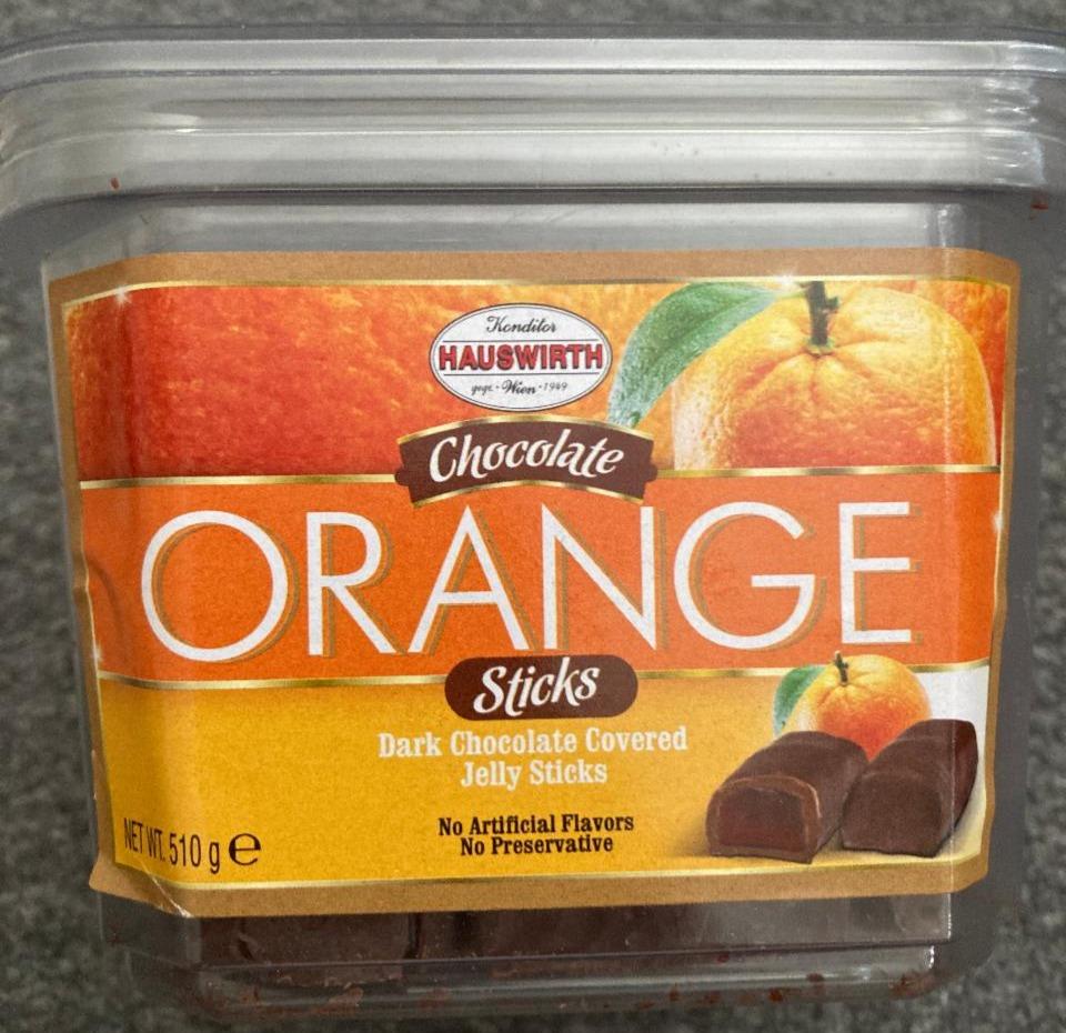 Fotografie - Chocolate Orange Sticks Hauswirth