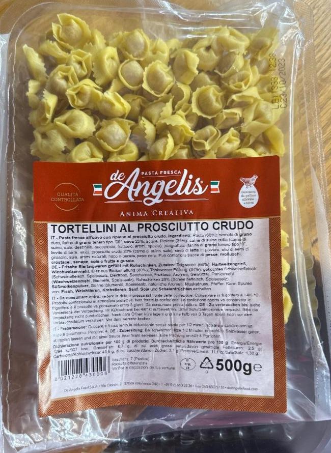 Fotografie - Tortellini al prosciutto crudo de Angelis