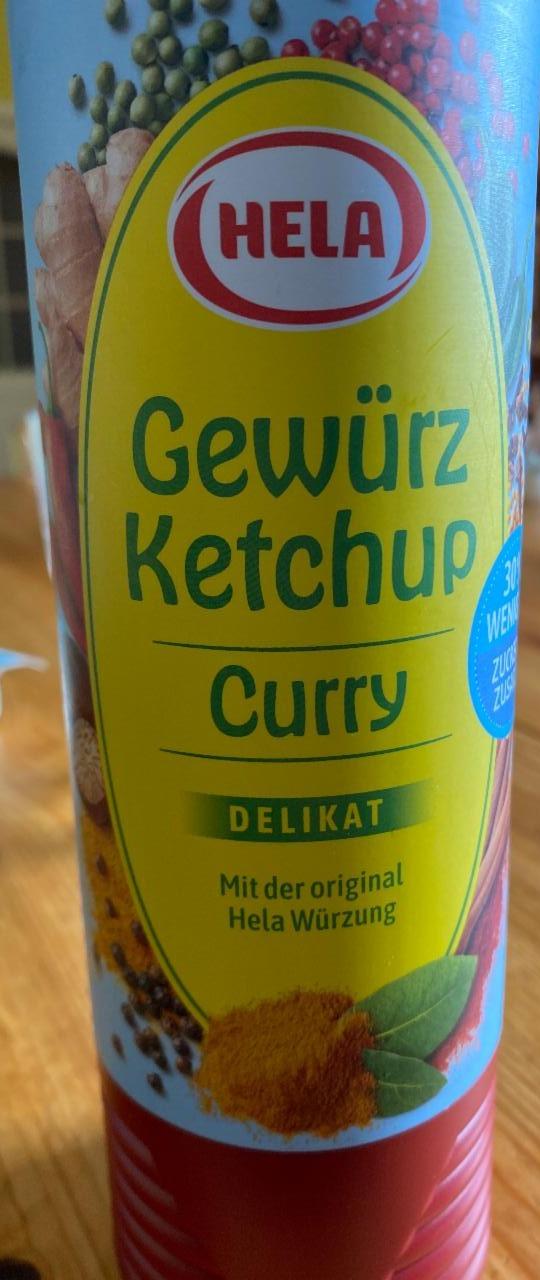 Fotografie - Gewürz Ketchup Curry delikat 30% weniger Hela