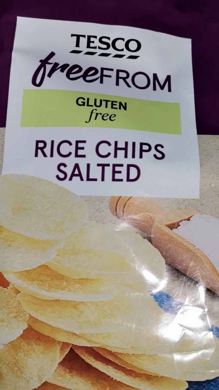 Fotografie - Rice chips salted Tesco freeFrom