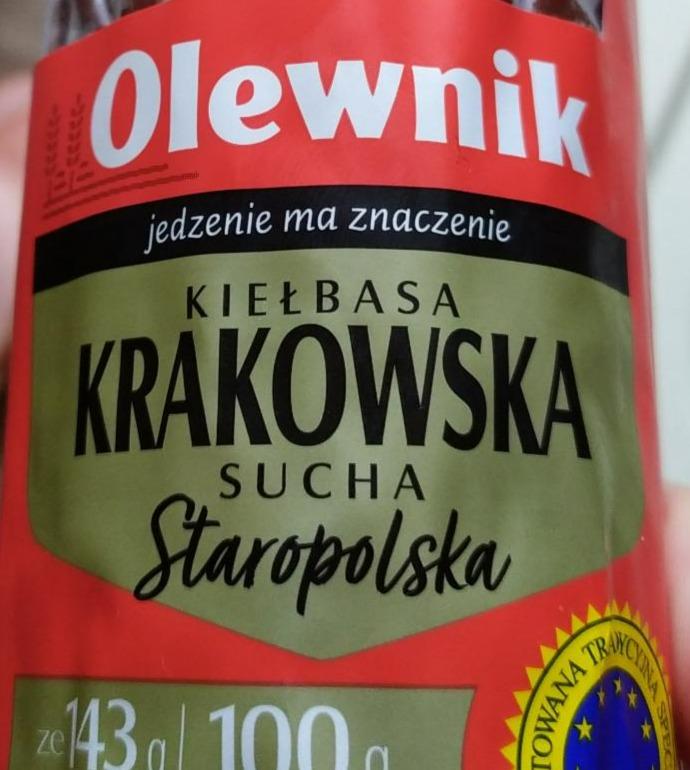 Fotografie - Kiełbasa krakowska sucha Staropolska Olewnik