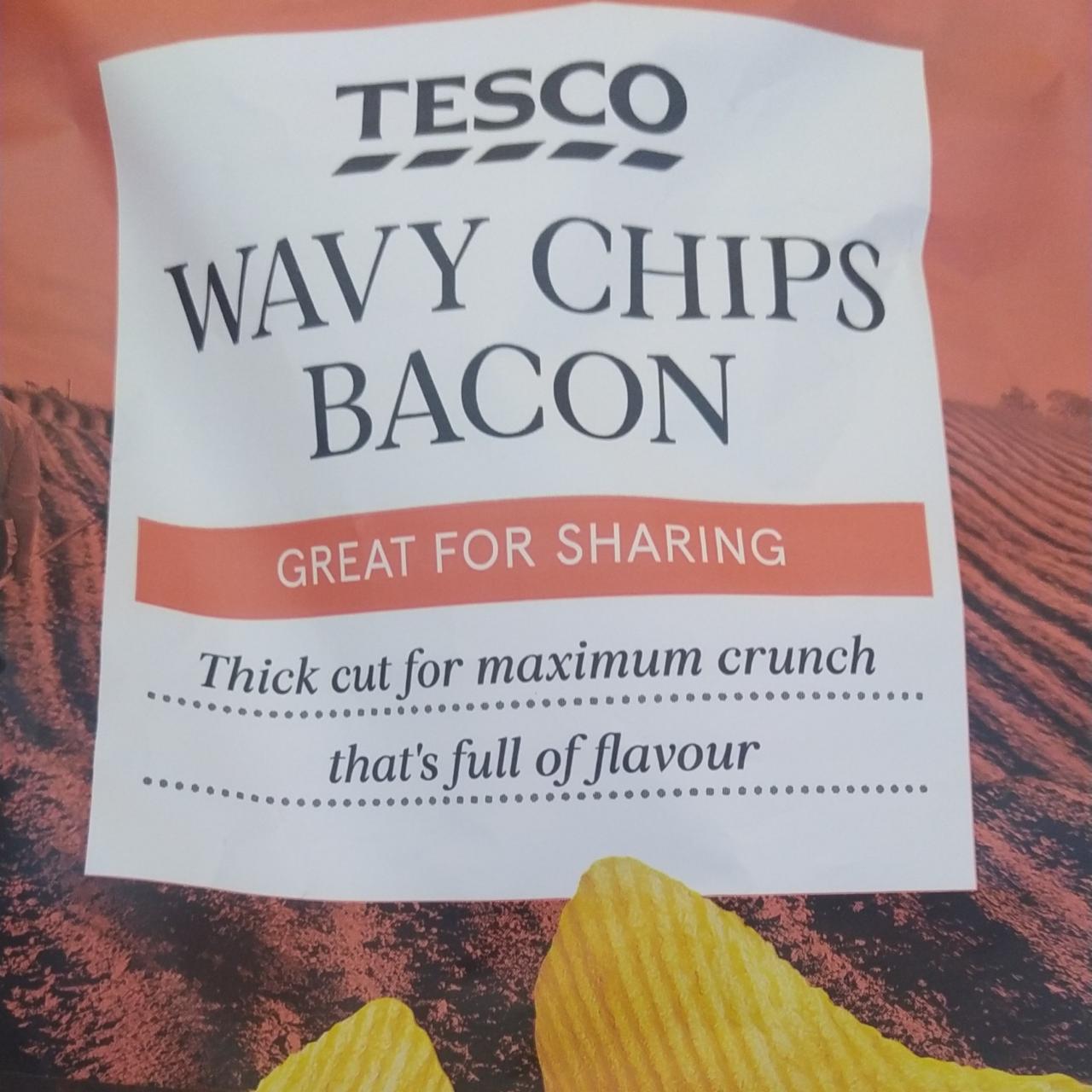 Fotografie - Wavy chips bacon Tesco