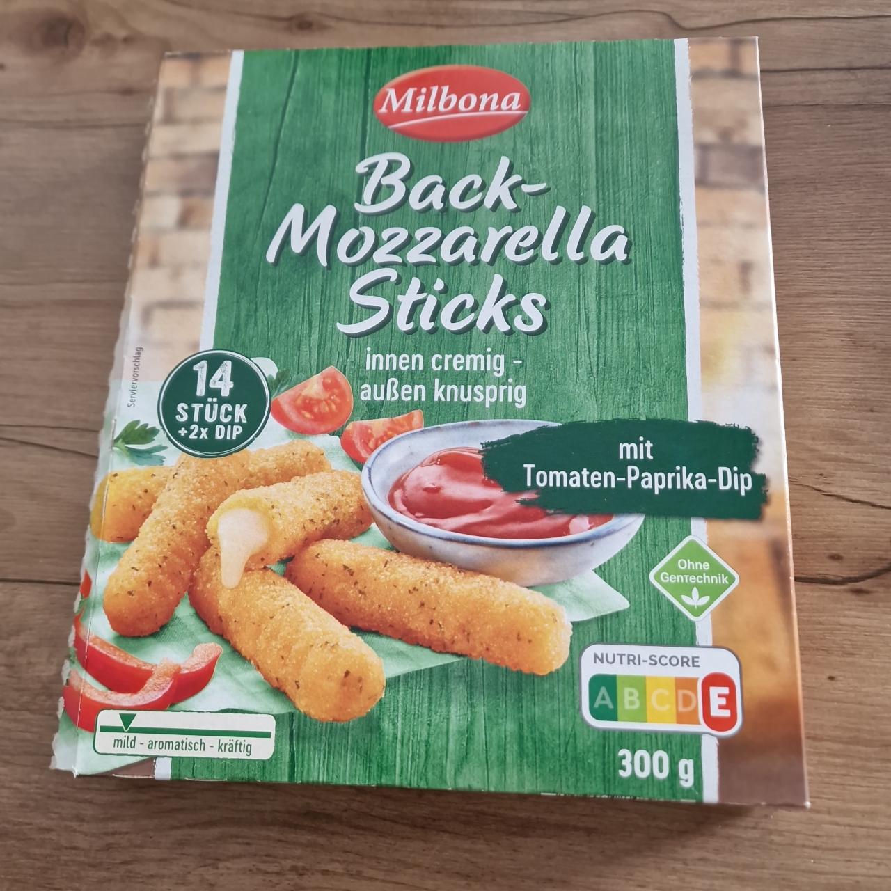 Fotografie - Back-Mozzarella Sticks Milbona