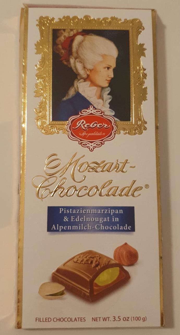 Fotografie - Reber Mozart-Chocolade Alpenvollmilch
