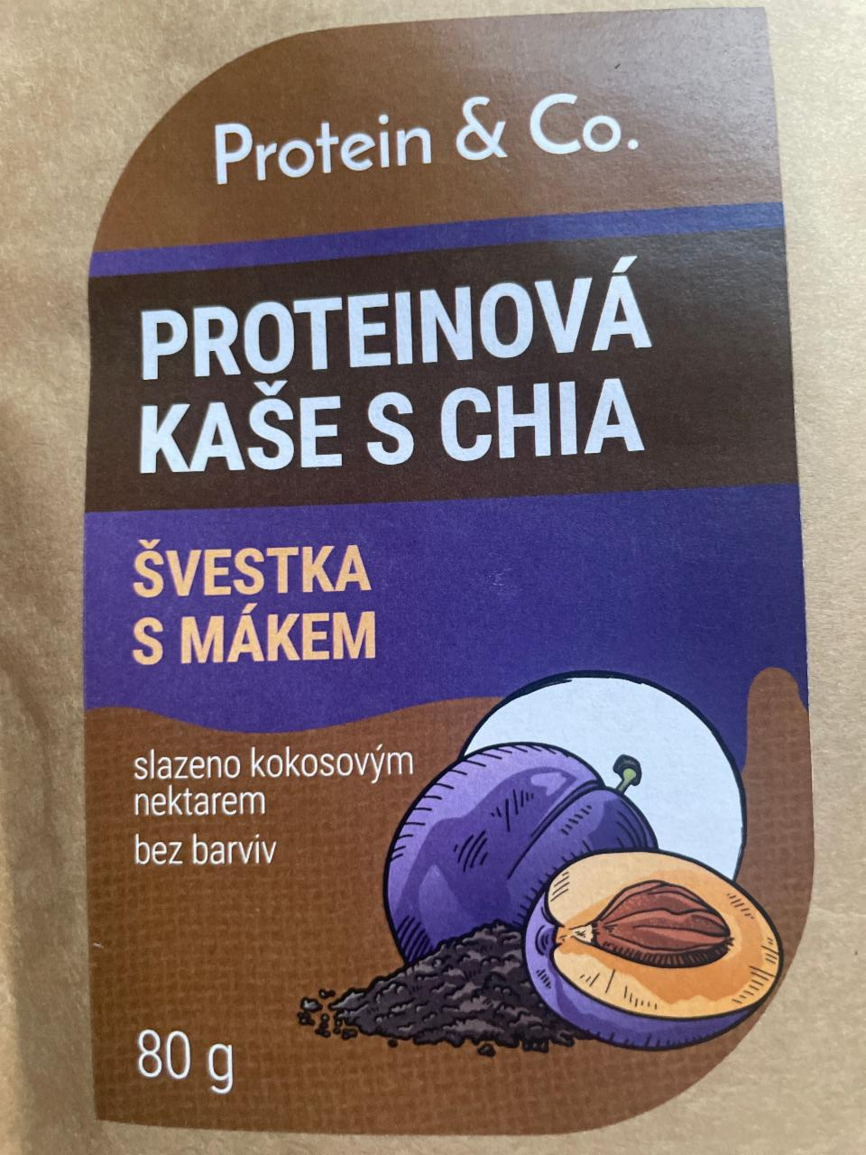 Fotografie - Proteinová Kaše s chia Švestka s mákem Protein & Co.