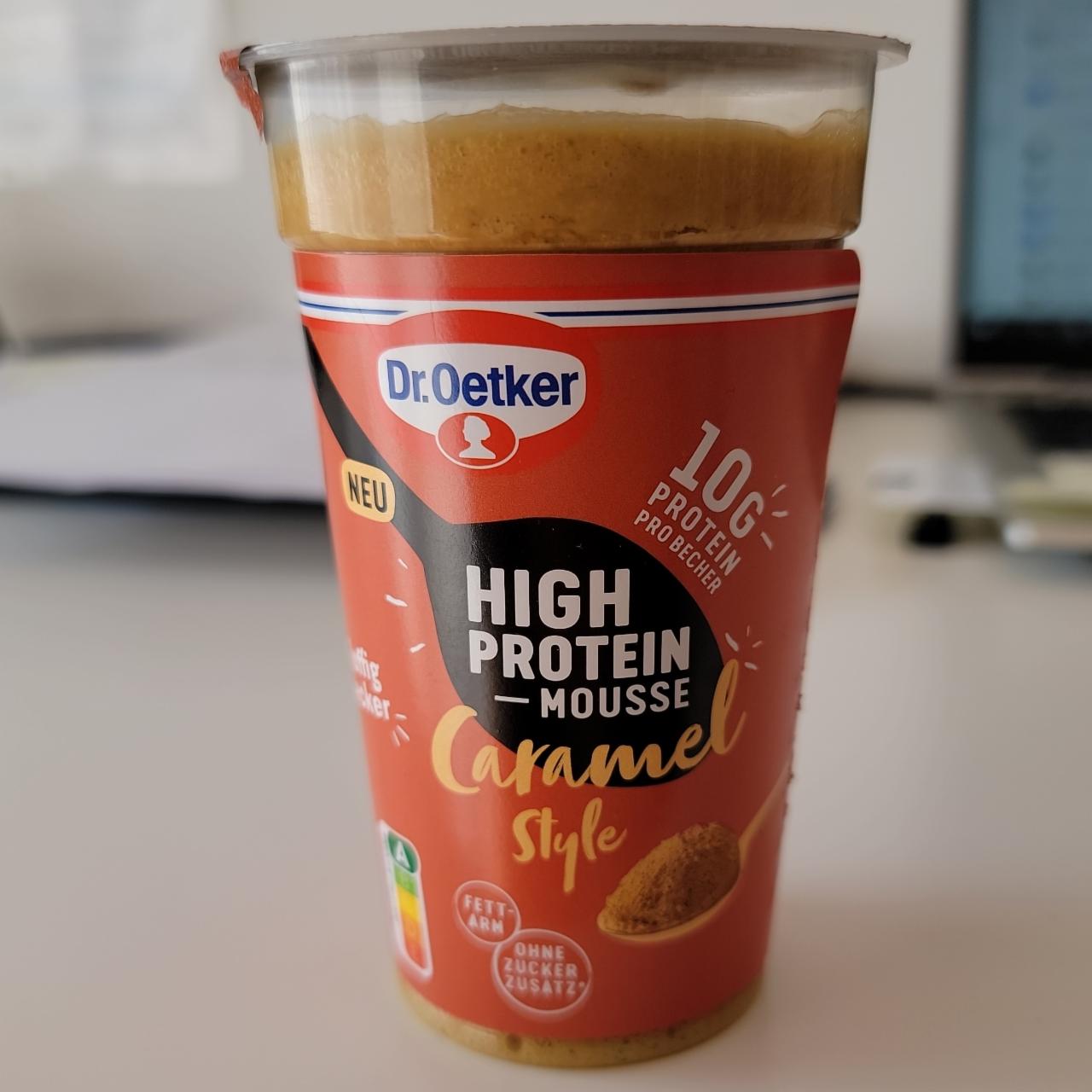 Fotografie - High Protein Mousse Caramel Style Dr.Oetker