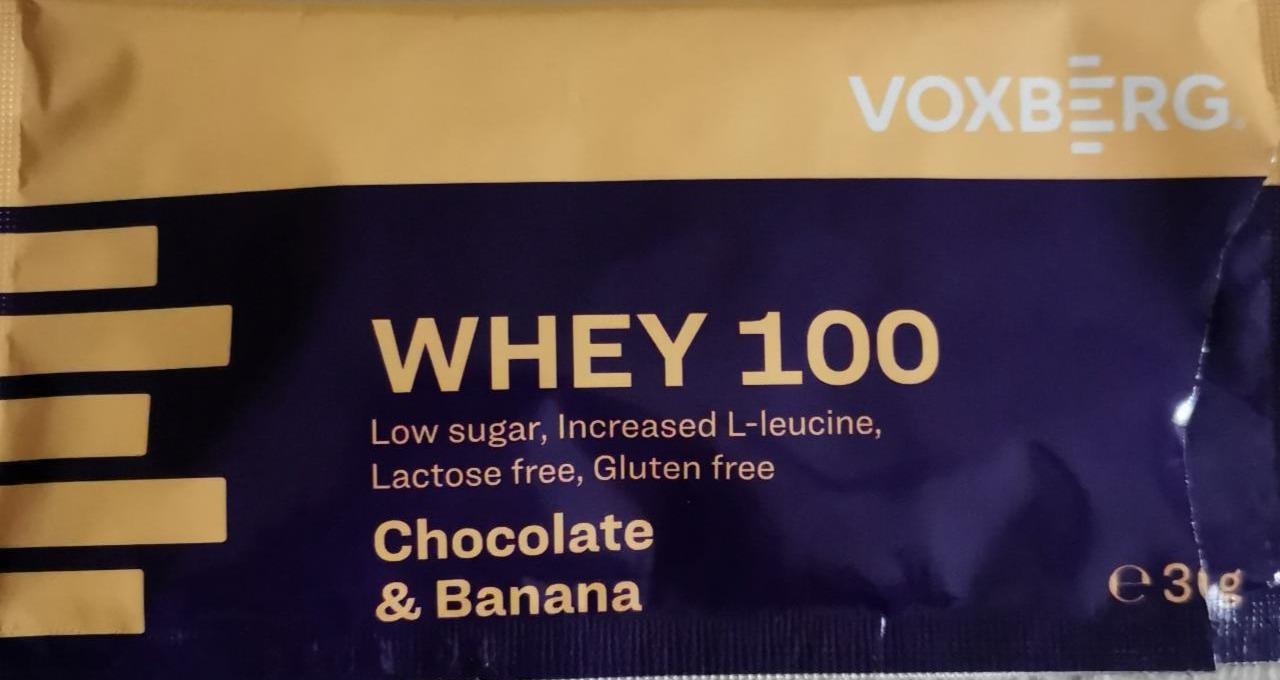 Fotografie - Whey 100 Chocolate & Banana Voxberg