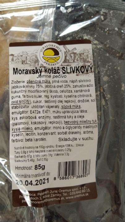 Fotografie - Moravský koláč slivkový Oremus