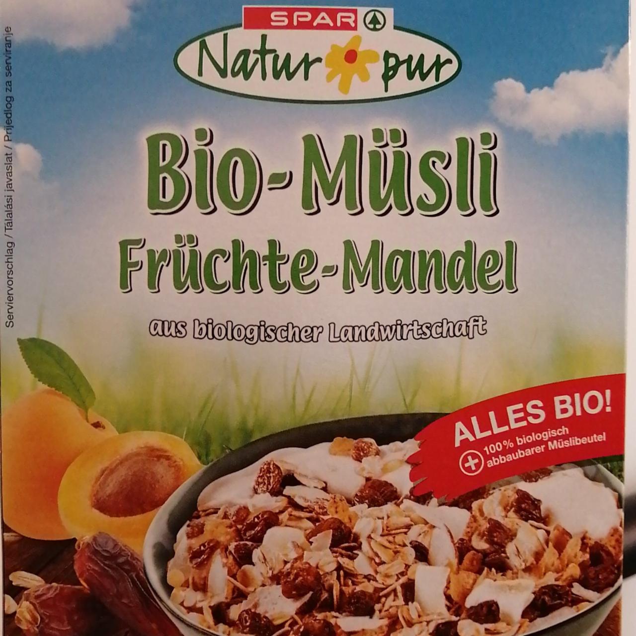 Fotografie - Bio-Müsli Früchte-Mandel Spar Natur pur