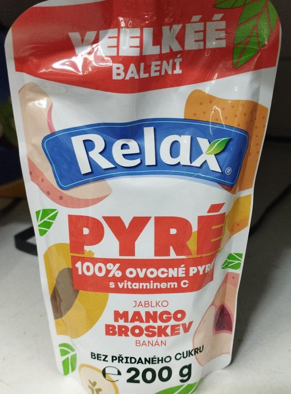 Fotografie - Pyré 100% ovocné pyré Jablko Mango Broskev Banán Relax