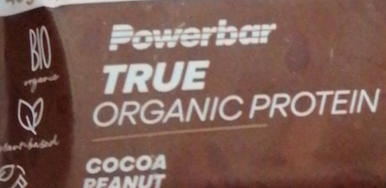 Fotografie - Power Bar Trueorganic protein Cocoa peanut