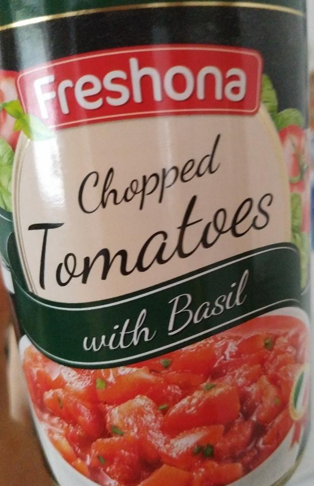 Fotografie - Freshona Chopped Tomatoes with basil