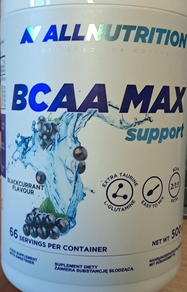 Fotografie - BCAA Max support Blackcurrant flavour Allnutrition