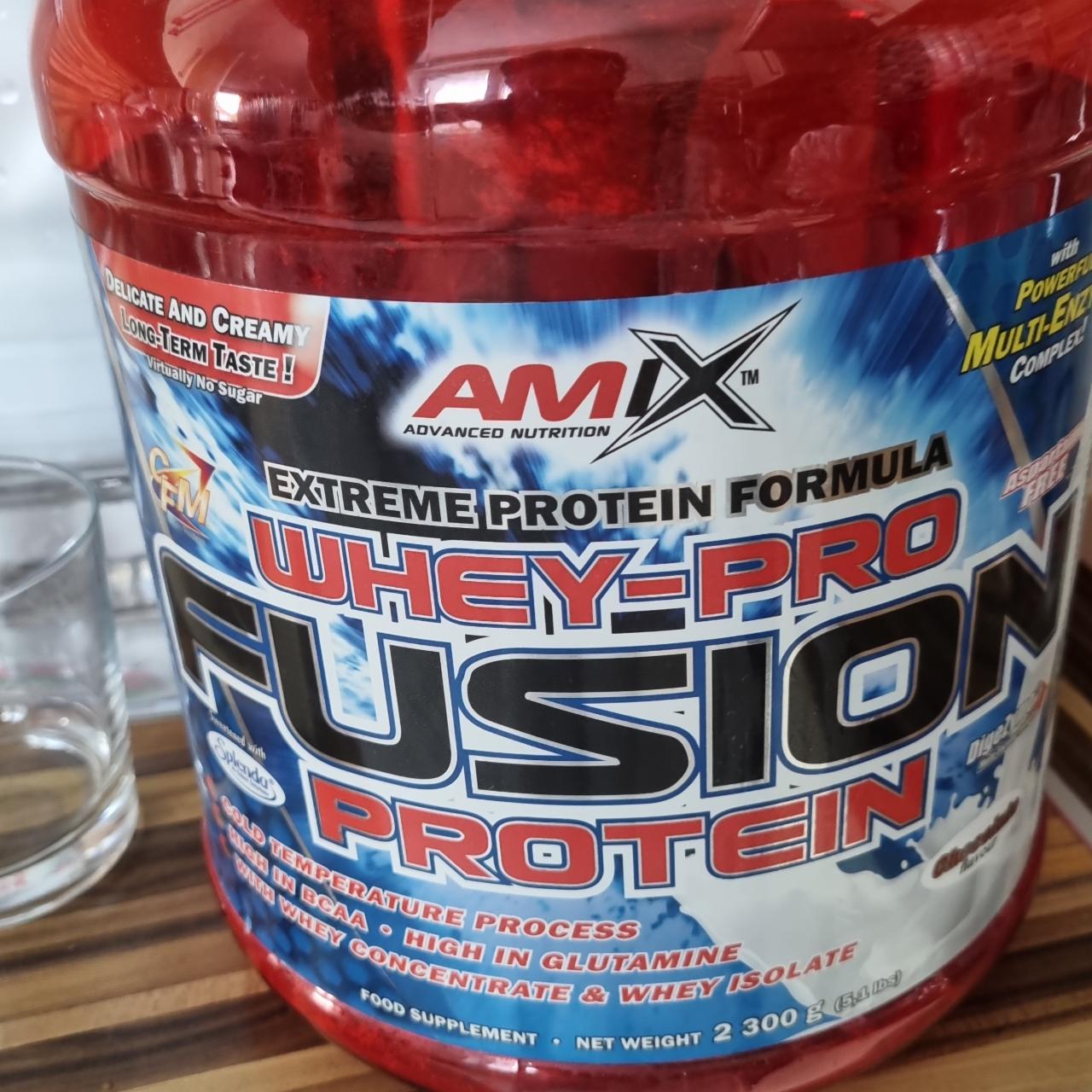 Fotografie - fusion protein whey pro chocolate Amix Nutrition