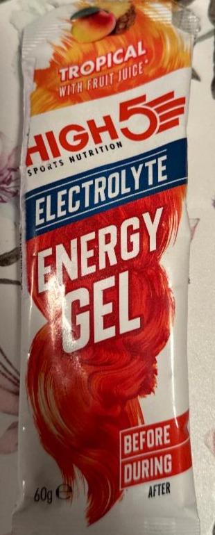 Fotografie - Electrolyte Energy Gel Tropical High5