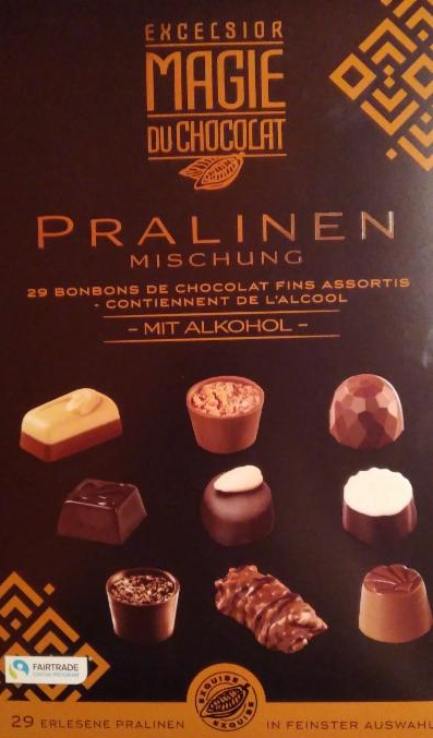 Fotografie - Pralinen Mischung mit alkohol Excelsior Magie du Chocolat