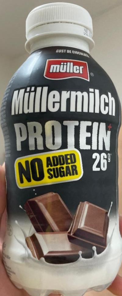 Fotografie - Müllermilch protein 26g no added sugar čokoláda