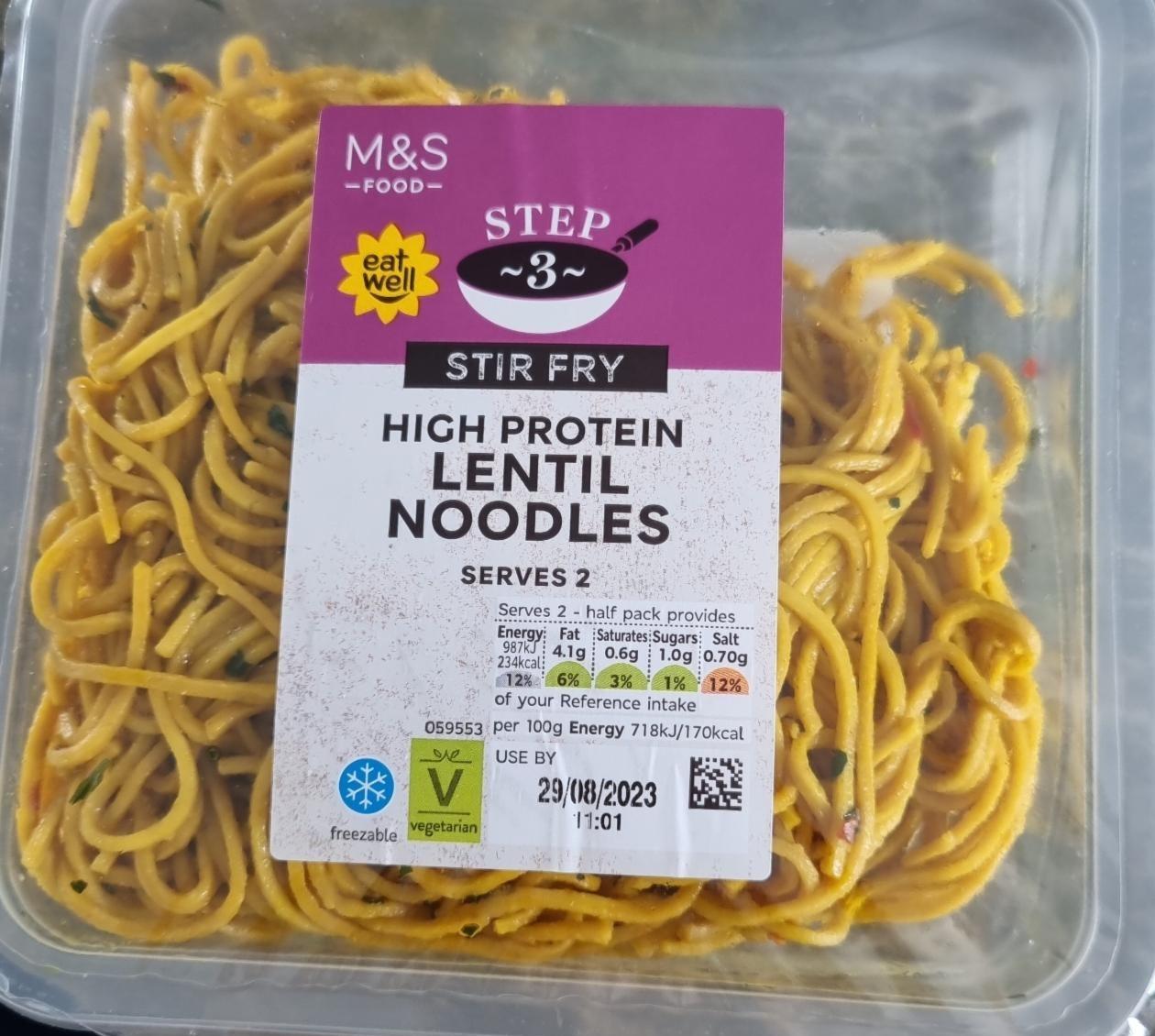 Fotografie - High protein Lentil Noodles M&S Food