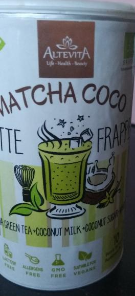 Fotografie - matcha coco latte frape