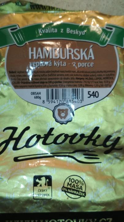 Fotografie - hamburská vepřová kýta Hotovky.cz
