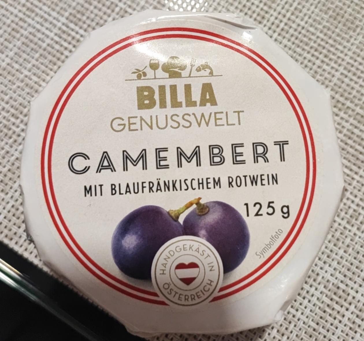Fotografie - Camembert mit blaufränkischen rotwein Billa