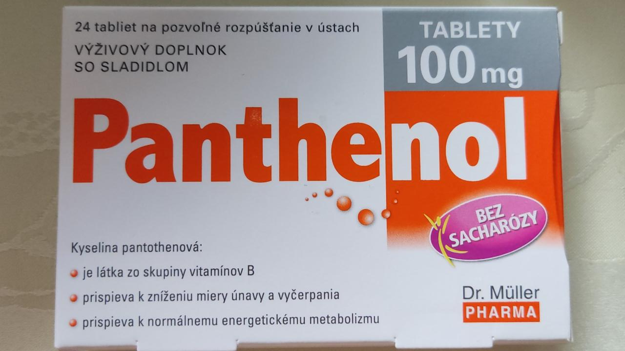 Fotografie - Panthenol 100 mg tablety Dr. Müller Pharma