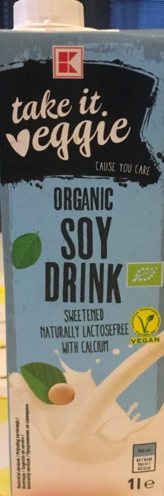 Fotografie - Organic soy drink sweetened take it veggie K-Classic