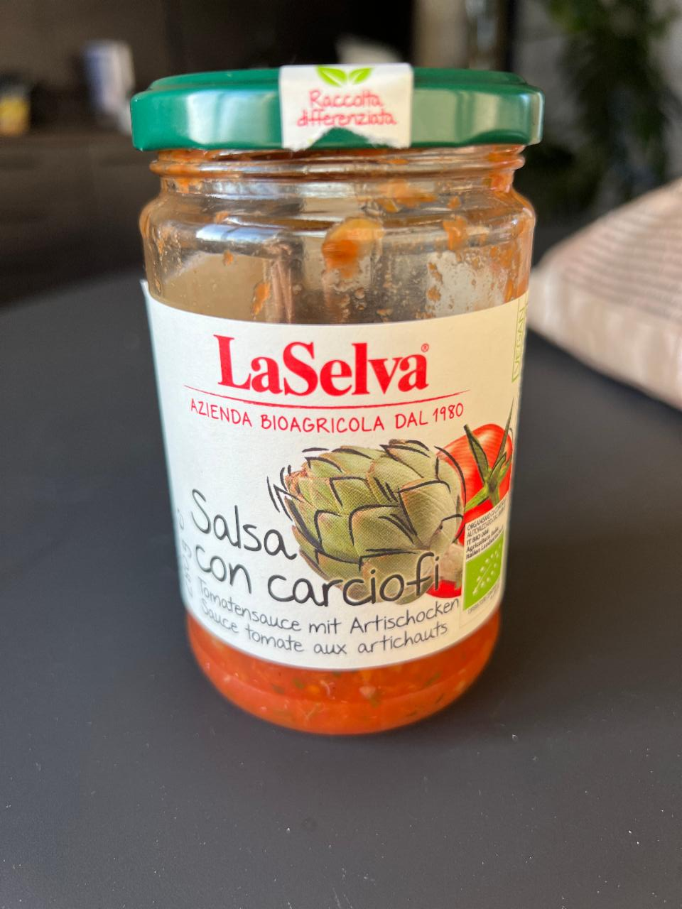 Fotografie - LaSelva salsa con carciofi