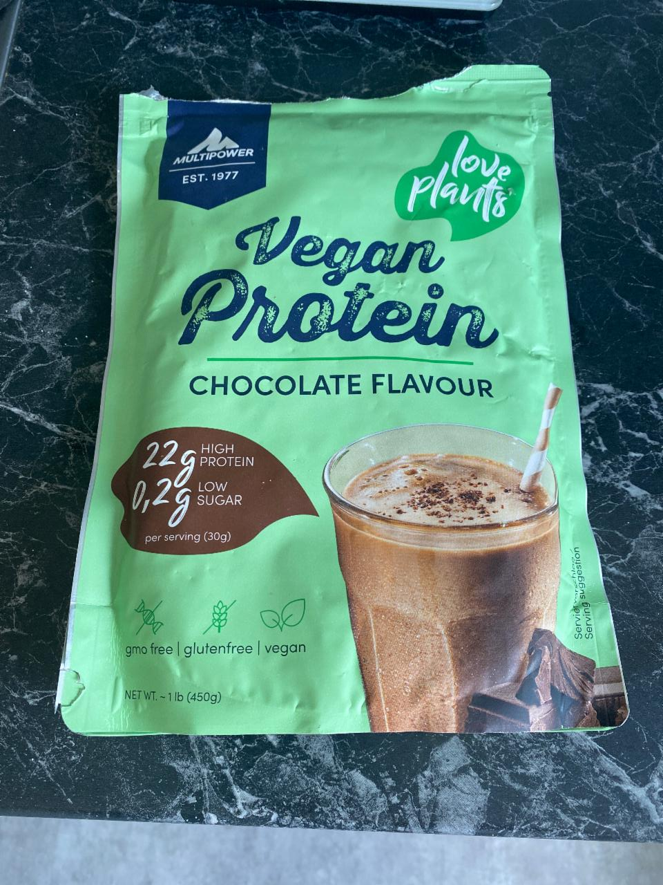 Fotografie - vegan protein chocolate flavour Multipower