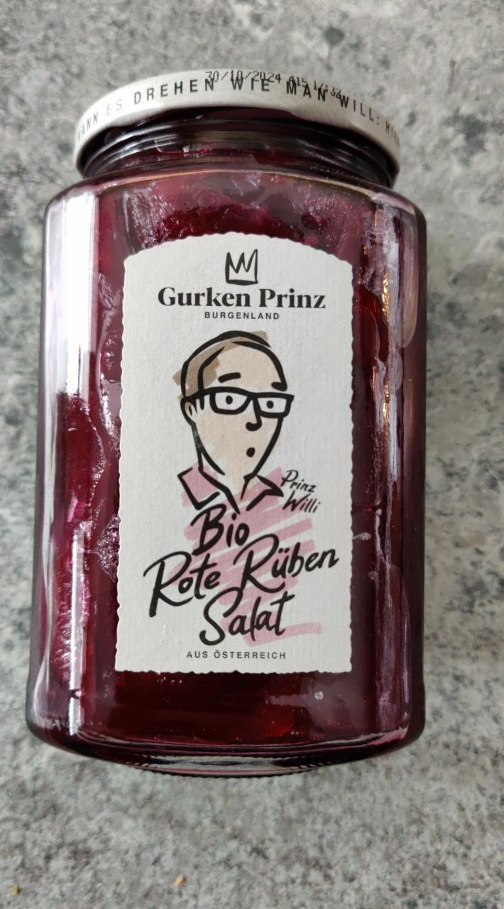 Fotografie - Bio Rote Rüben Salat Gurken Prinz