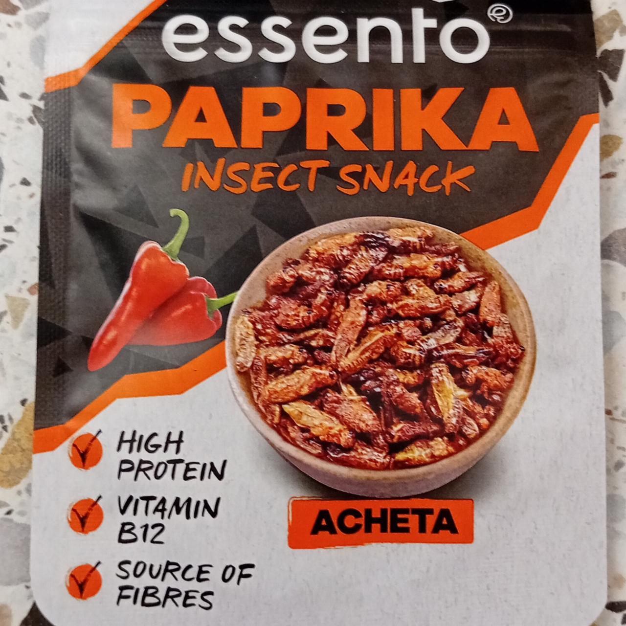 Fotografie - Paprika insect snack Acheta essento