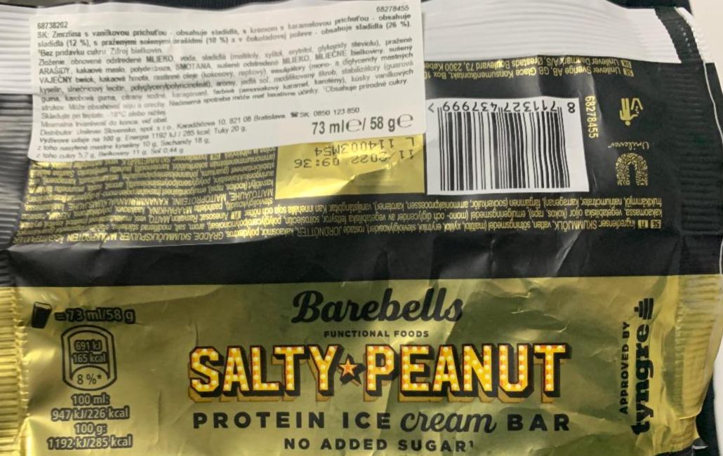 Fotografie - Salty Peanut Protein Ice Cream Barebells