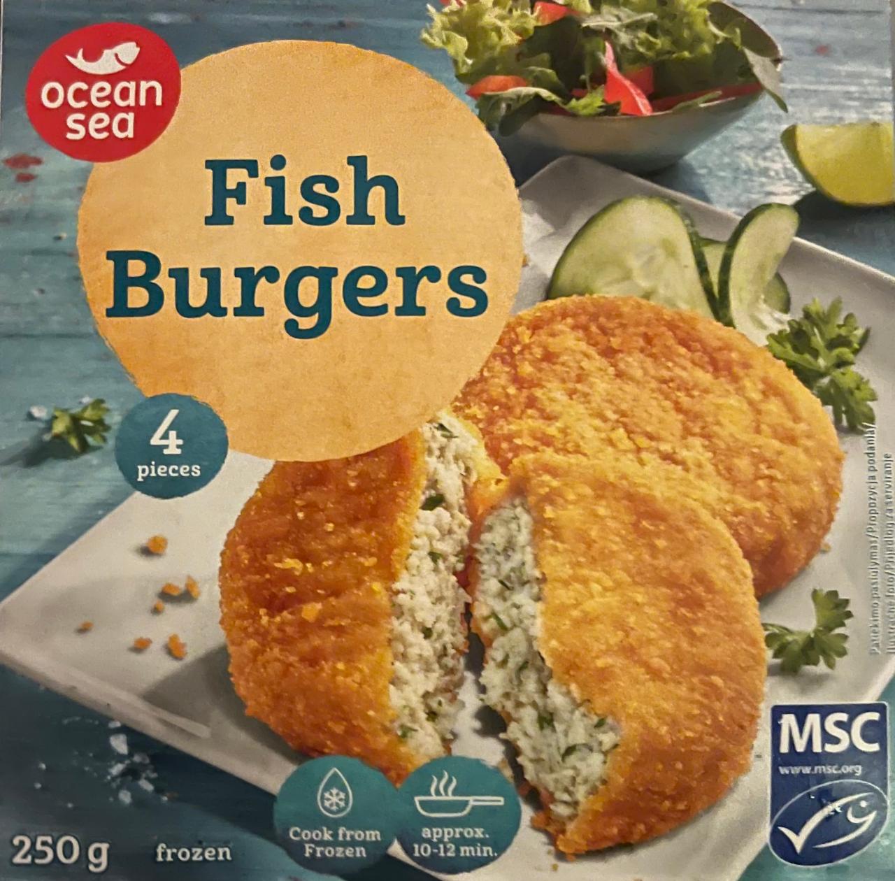 Fotografie - Fish Burgers Ocean Sea
