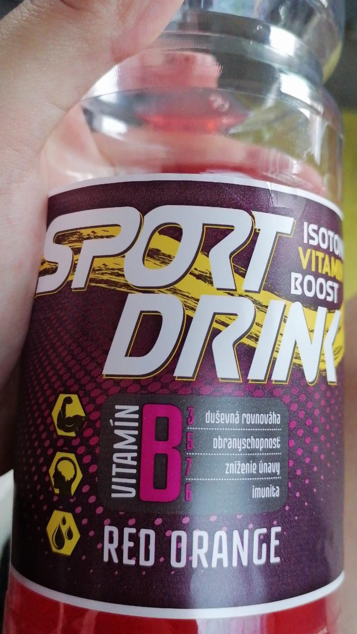 Fotografie - Sport Drink Isotonic Vitamin Boost Red orange