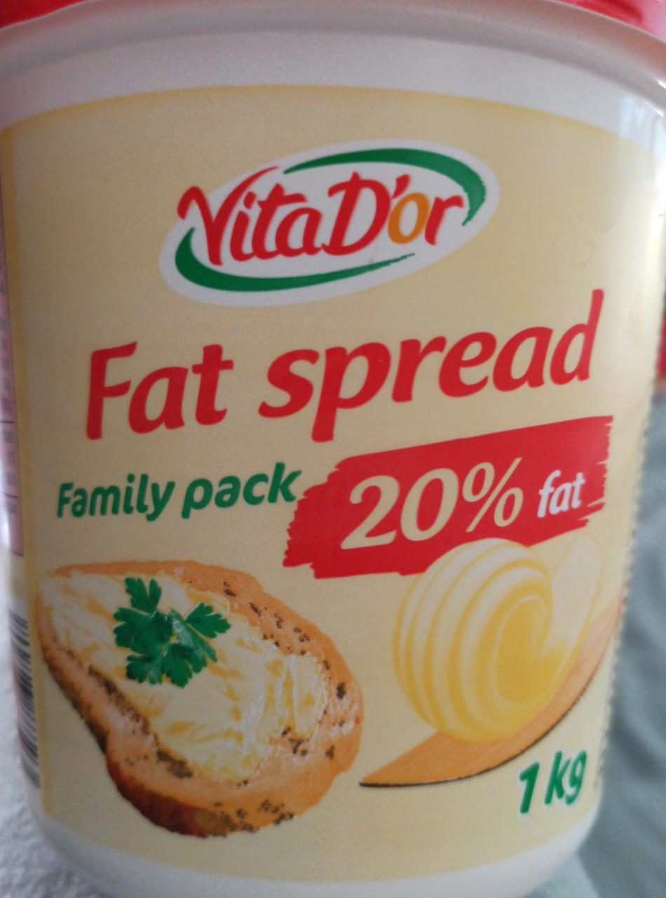 Fotografie - Fat spread Family pack 20% fat VitaD'or