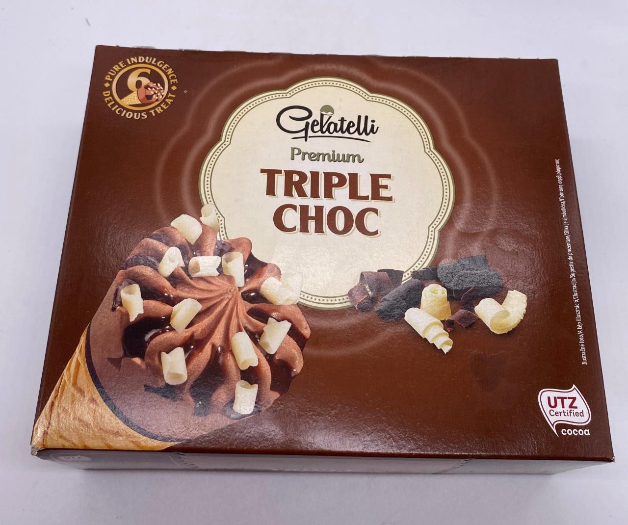 Fotografie - Gelatelli Triple chocolate čokoládová zmrzlina