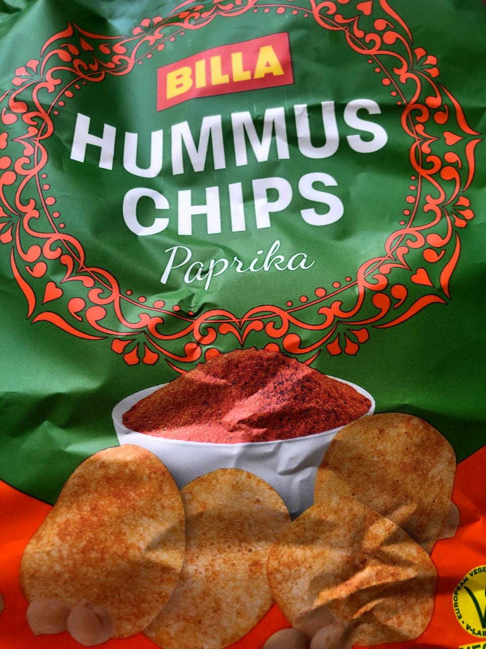 Fotografie - hummus chips paprika billa