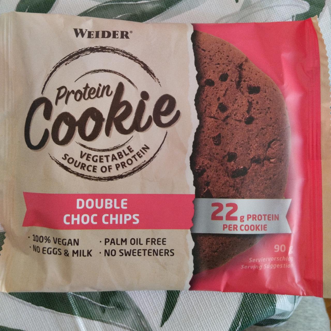 Fotografie - Protein Cookie Double Choc Chips flavour Weider