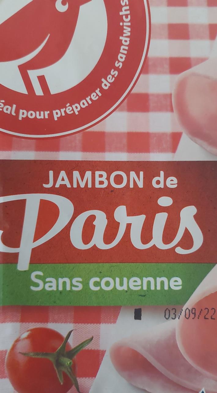 Fotografie - jambon de Paris sans couenne Auchan