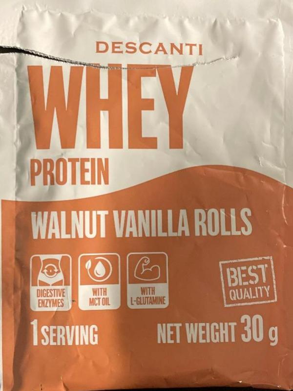 Fotografie - Whey protein walnut vanilla rolls Descanti