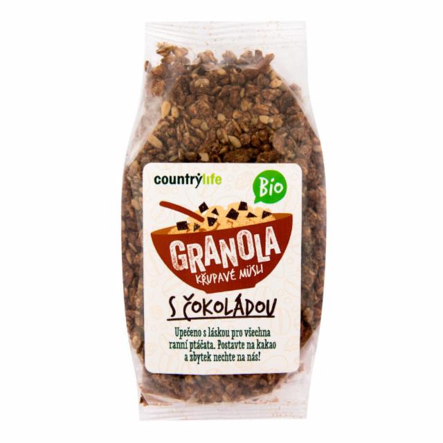 Fotografie - granola křupavé müsli s čokoládou Bio Country Life